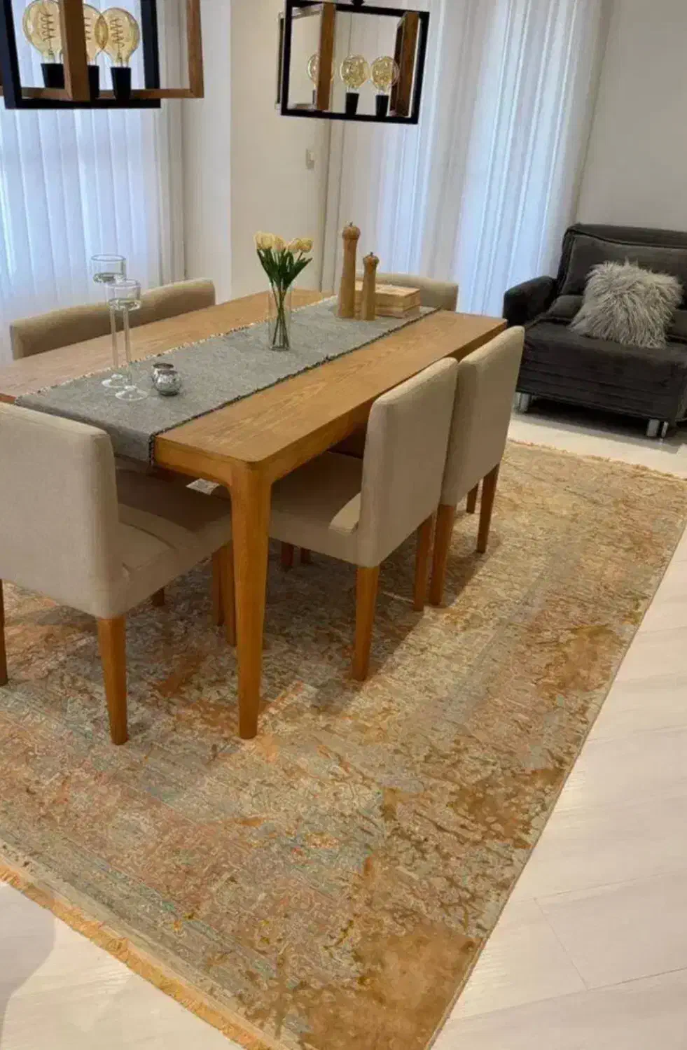 فرش اکسیر بامبومدرن دو تخته ۶ و ۴ متری الیاف طبیعی|فرش|تهران, جوادیه|دیوار