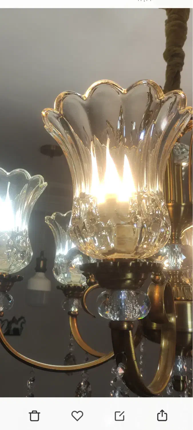 لاله لوستر|لوستر و چراغ آویز|گرگان, |دیوار