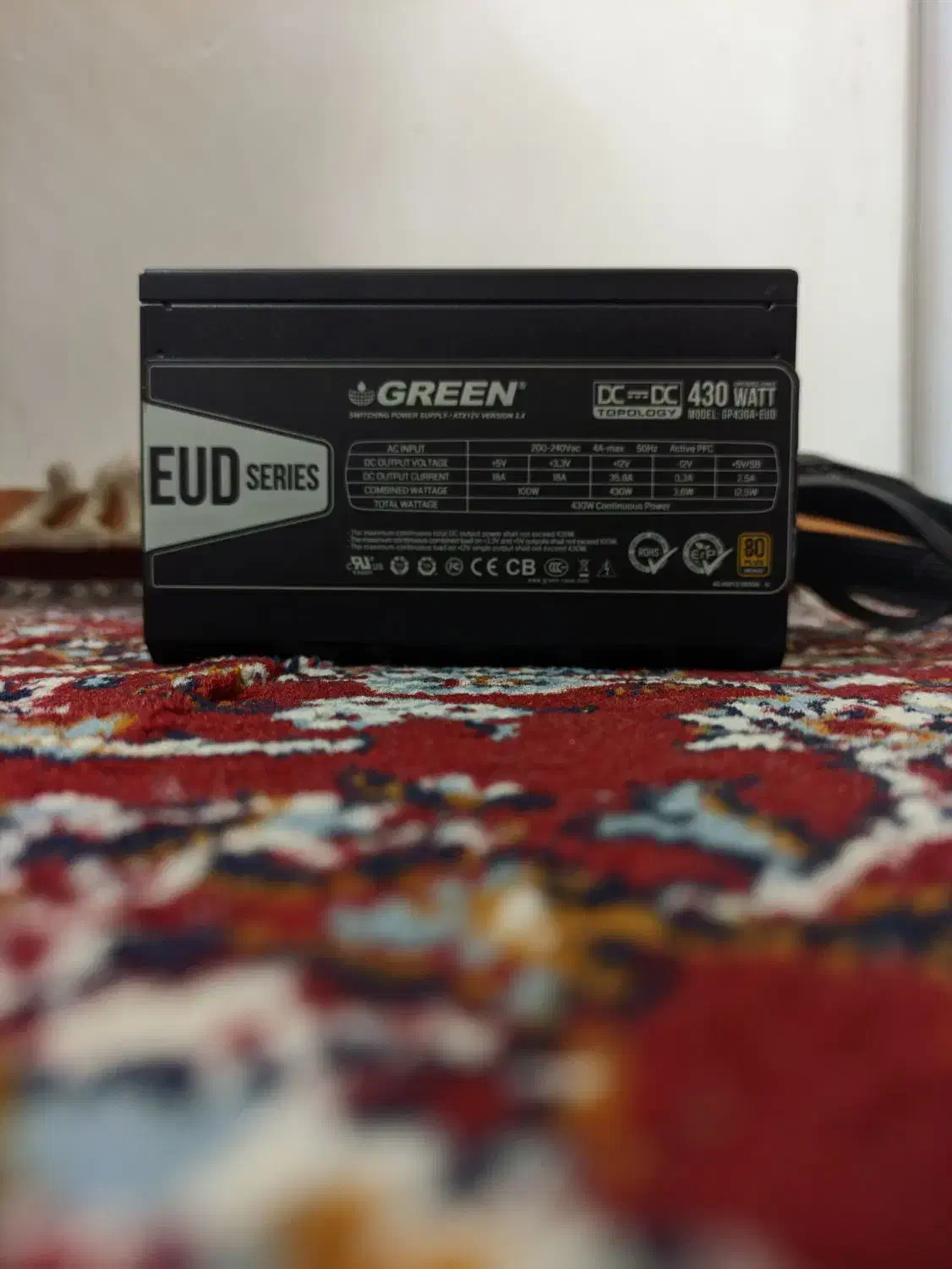 پاور گرین GP430A-EUD 80 Plus Bronze توان 430 وات|قطعات و لوازم جانبی رایانه|لنگرود, |دیوار