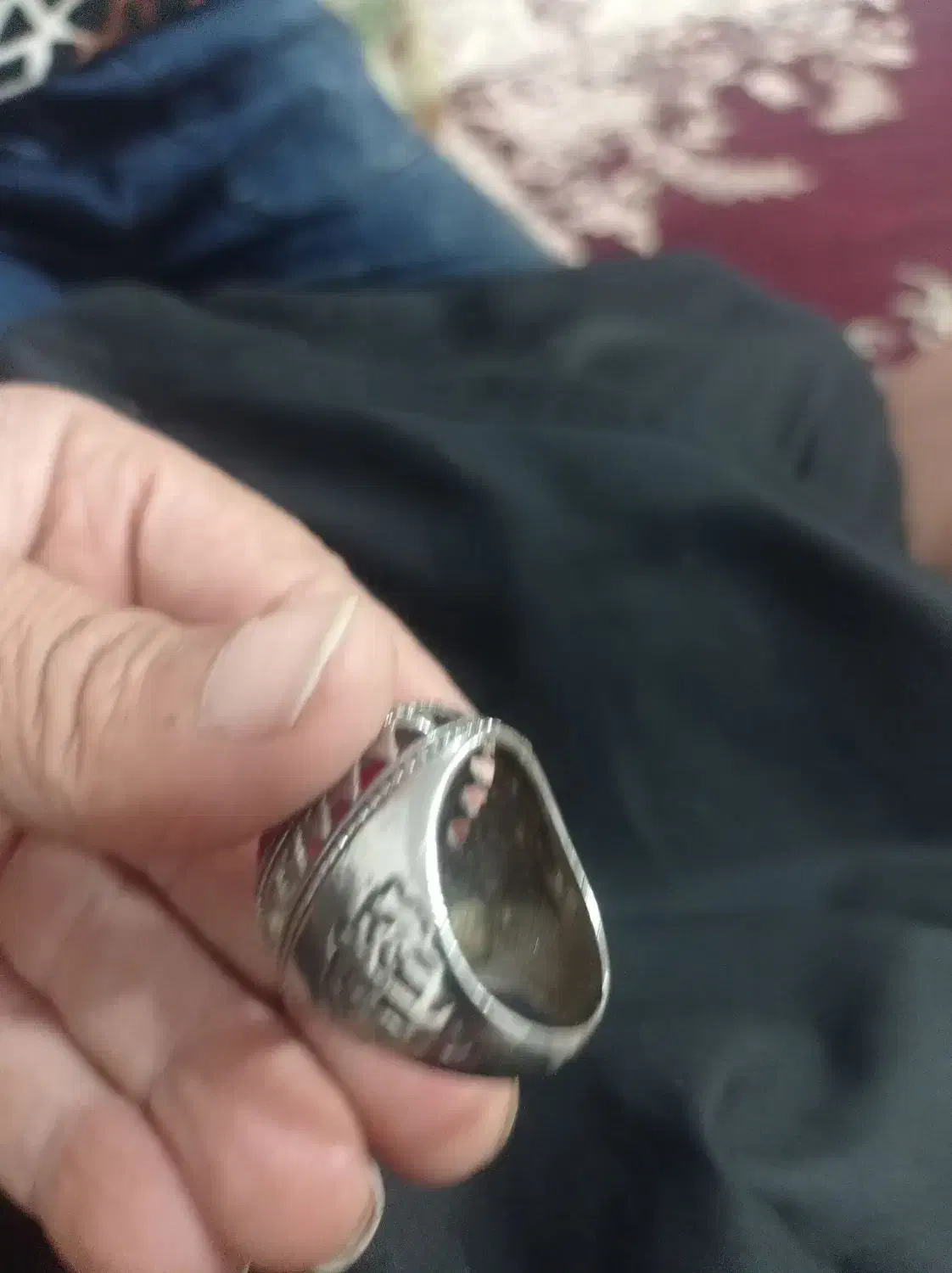 انگشتر نگین سرخ|جواهرات|بوئین زهرا, |دیوار