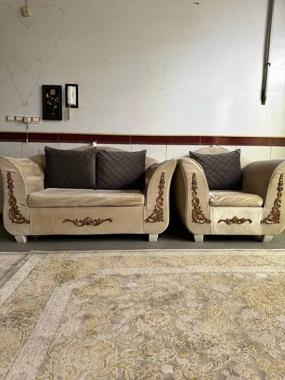 مبل هفت نفره|مبلمان خانگی و میز عسلی|جوانرود, |دیوار