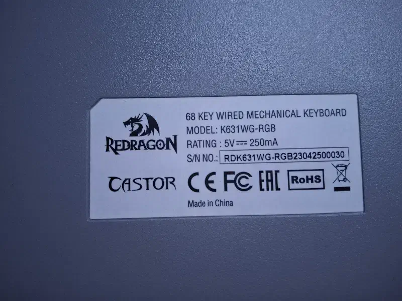 کیبورد گیمینگ ردراگون مدل Castor K631 WG RGB|قطعات و لوازم جانبی رایانه|اهواز, پردیس|دیوار