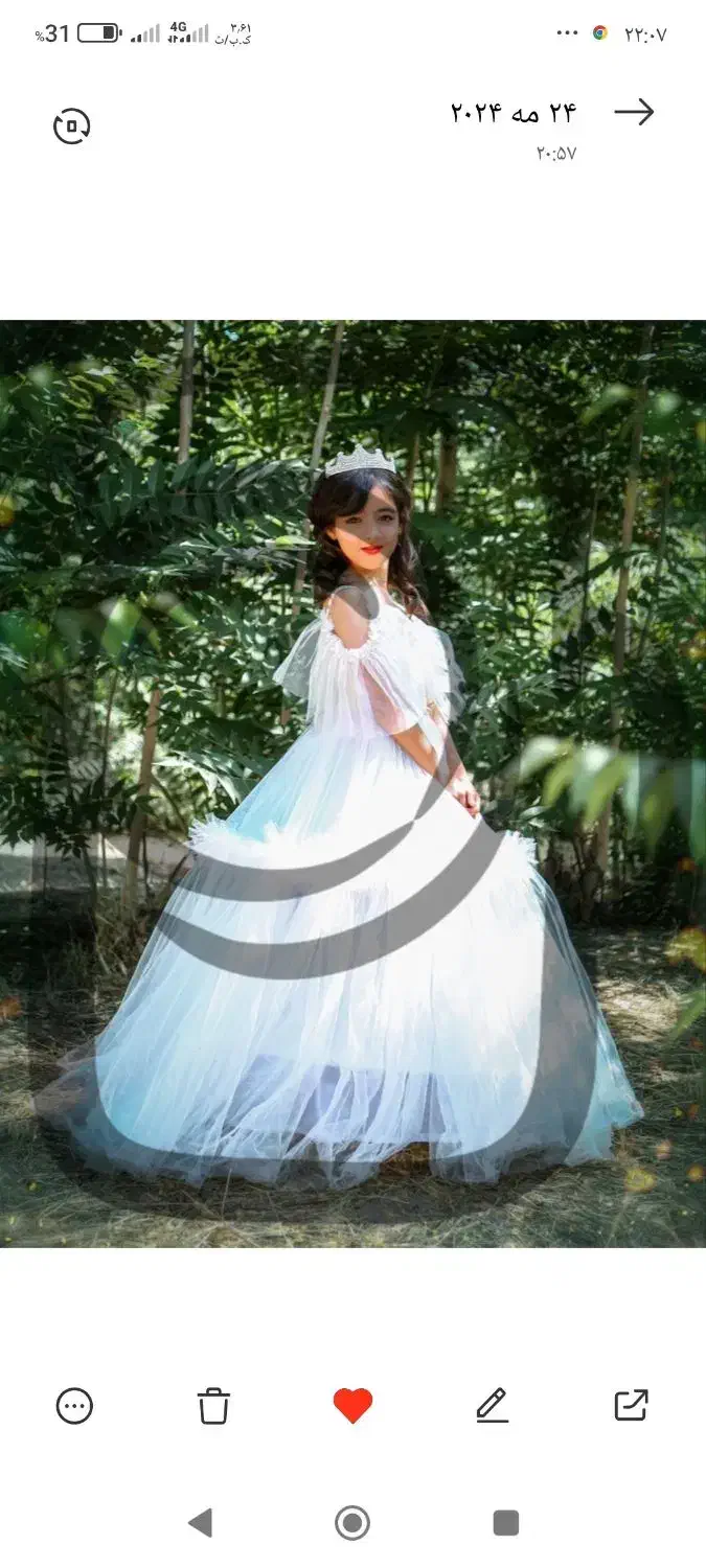 لباس عروس بچگانه مناسب ۱۲/۱۳|لباس|سنقر, |دیوار