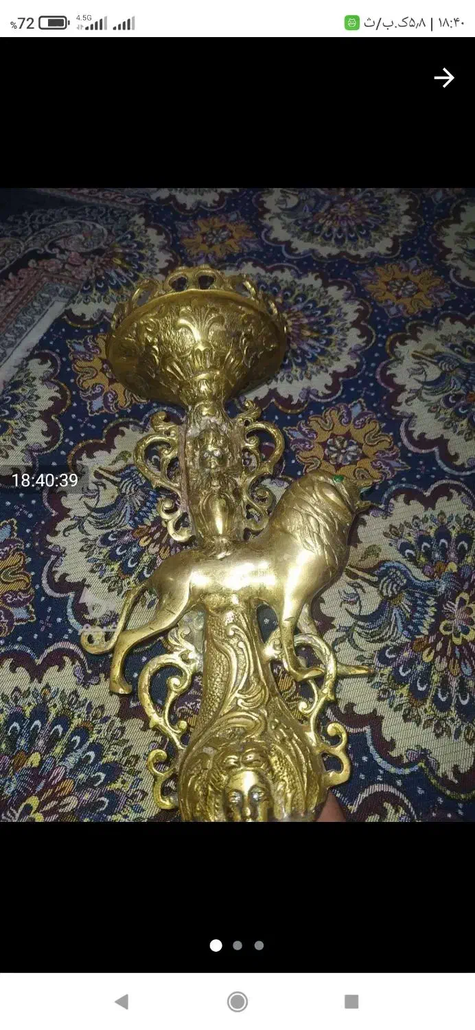 قلیان تنه برنجی درحد کم کار|کلکسیون و سرگرمی|زنجان, |دیوار