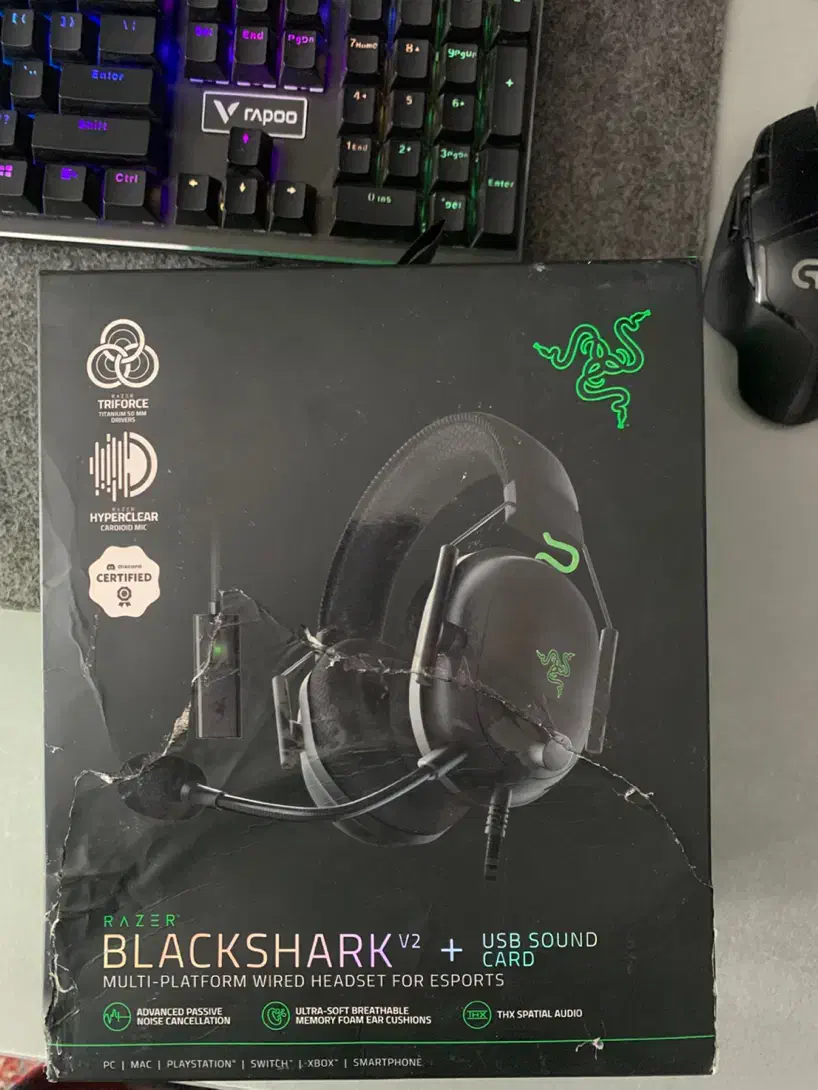 هدستRAZER BLACKSHARK V2+Soundcard|قطعات و لوازم جانبی رایانه|شیراز, گلشن|دیوار