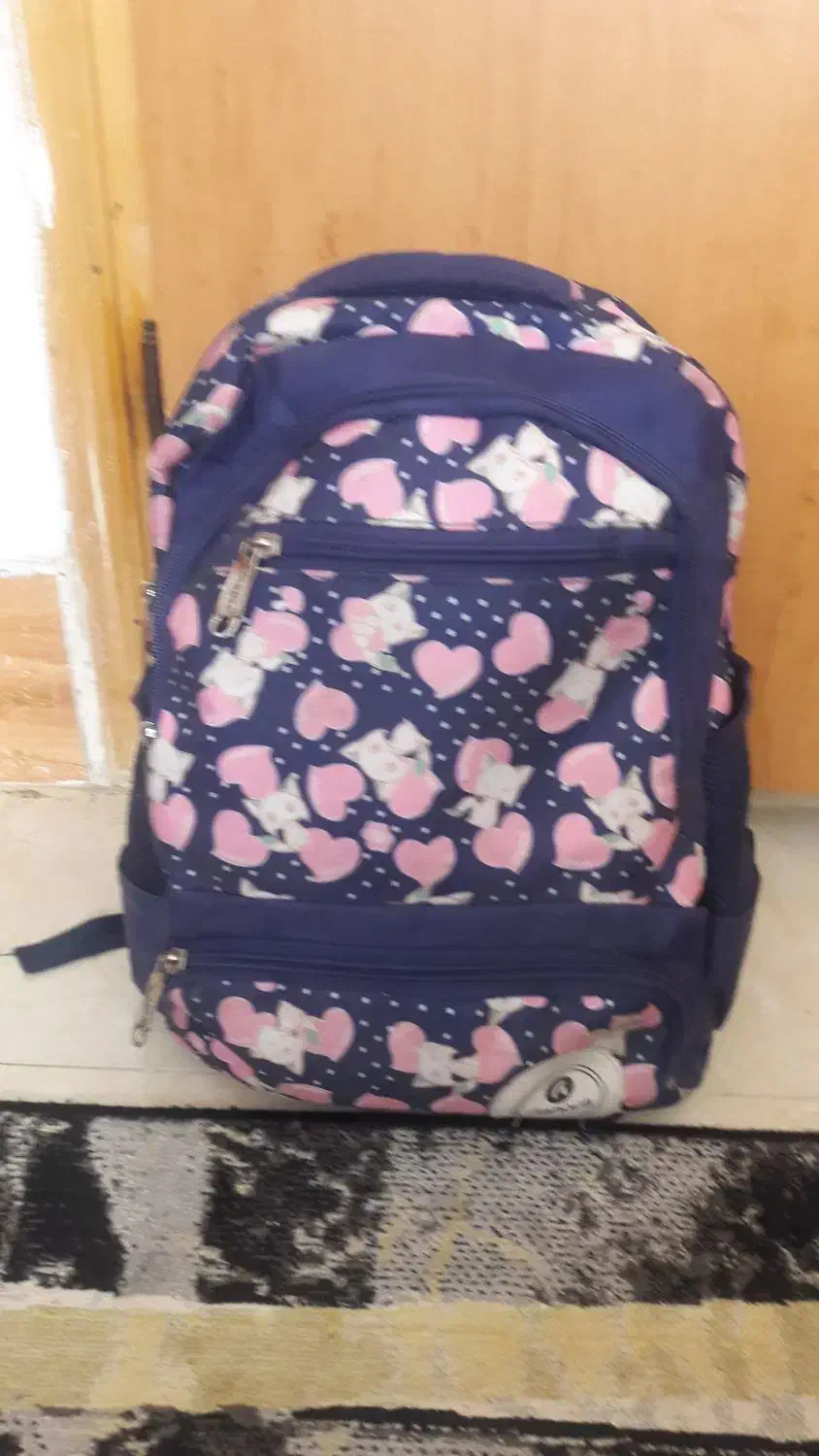 کوله مدرسه دخترانه|کیف، کفش، کمربند|مشهد, کوشش|دیوار