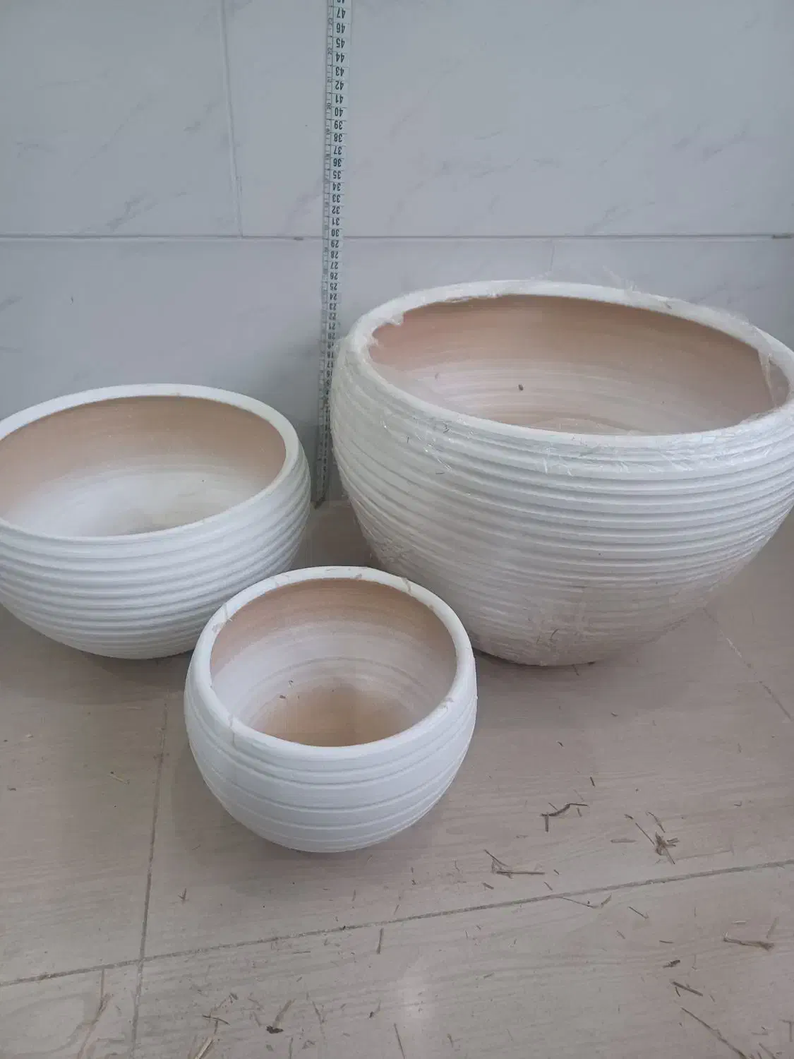 گلدان سفالی|گل و گیاه طبیعی|رشت, شهرک صبا|دیوار