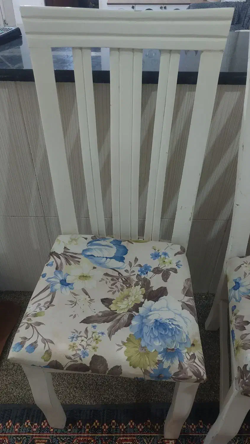 ۳ عدد صندلی چوبی|صندلی و نیمکت|جم, |دیوار