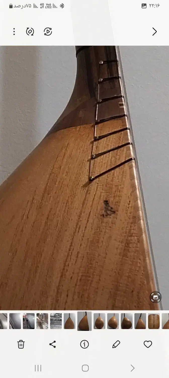 قوپوز ساز استادپاشازاده|سازهای سنتی|تبریز, |دیوار