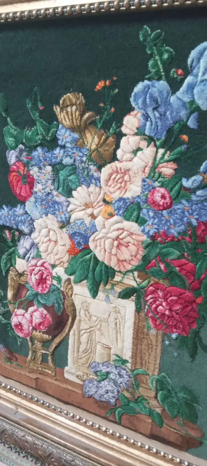 تابلو دستبافت گل ابریشم|تابلو فرش|تبریز, |دیوار