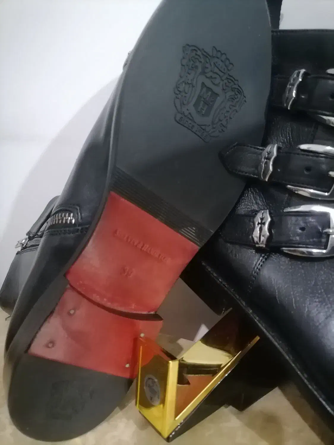 پوتین چرم طبیعی دست دوز برندهمیلتون آلمان بی مشابه|کیف، کفش، کمربند|اردبیل, |دیوار