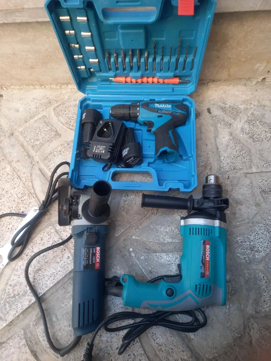 دریل شارژی ماکیتا دلر بوش مینی فرز بوش|ماشینآلات صنعتی|مشهد, شهرک شیرین|دیوار