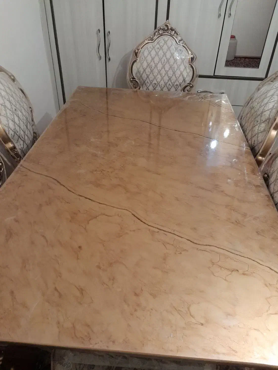 میزغذاخوری ۶ نفره سلطنتی|میز و صندلی غذاخوری|اردبیل, |دیوار