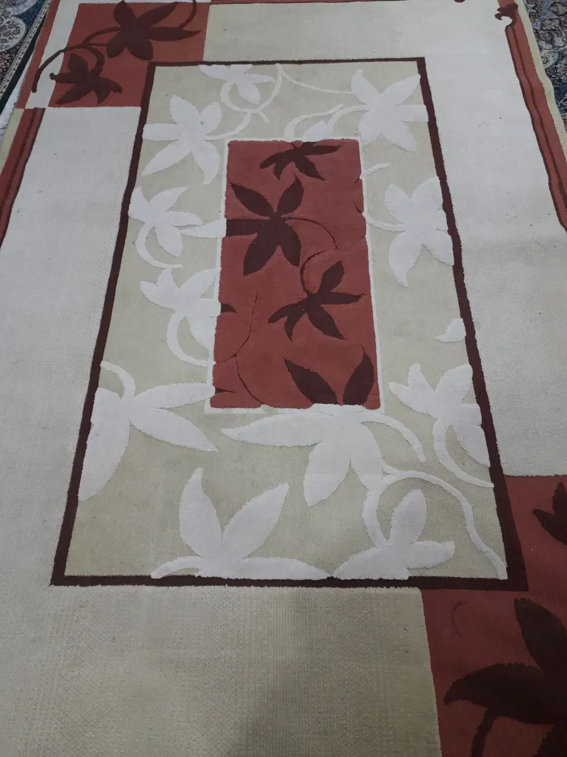 یک فرش ۶ متری و یک عدد کناره زرشکی|فرش|قم, انسجام|دیوار