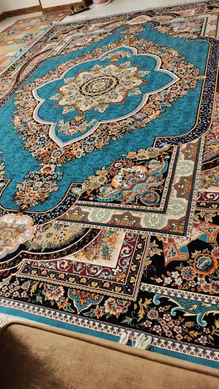 فروش یک جفت فرش ۹ متری ماشینی|فرش|گلپایگان, |دیوار