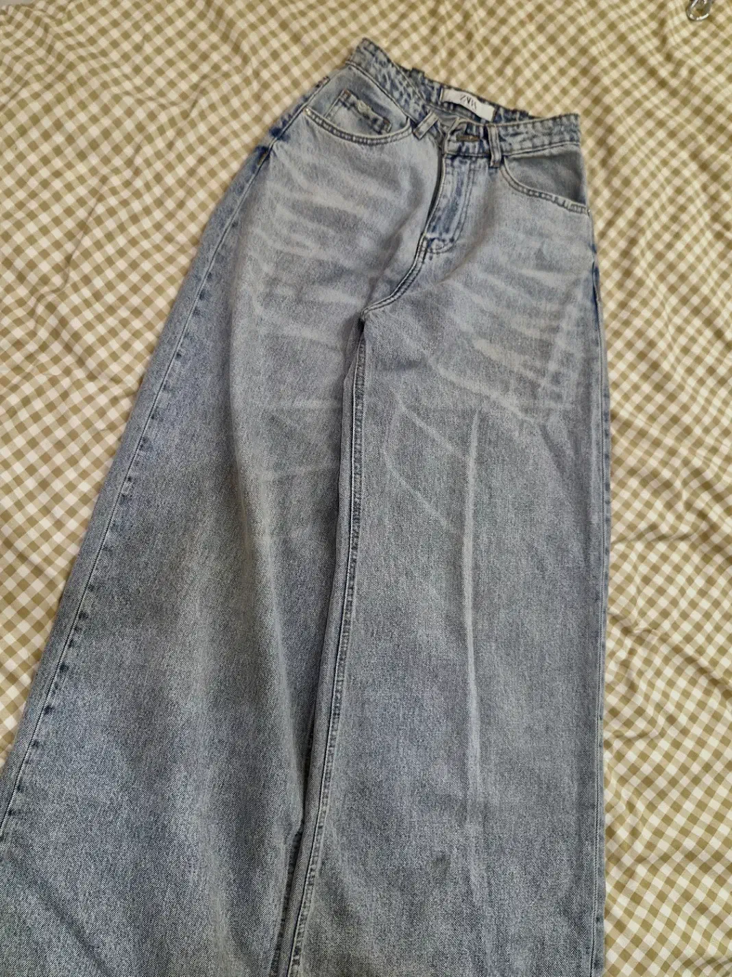 شلوار فول بگ جین طوسی|لباس|شیراز, تلخ داش|دیوار