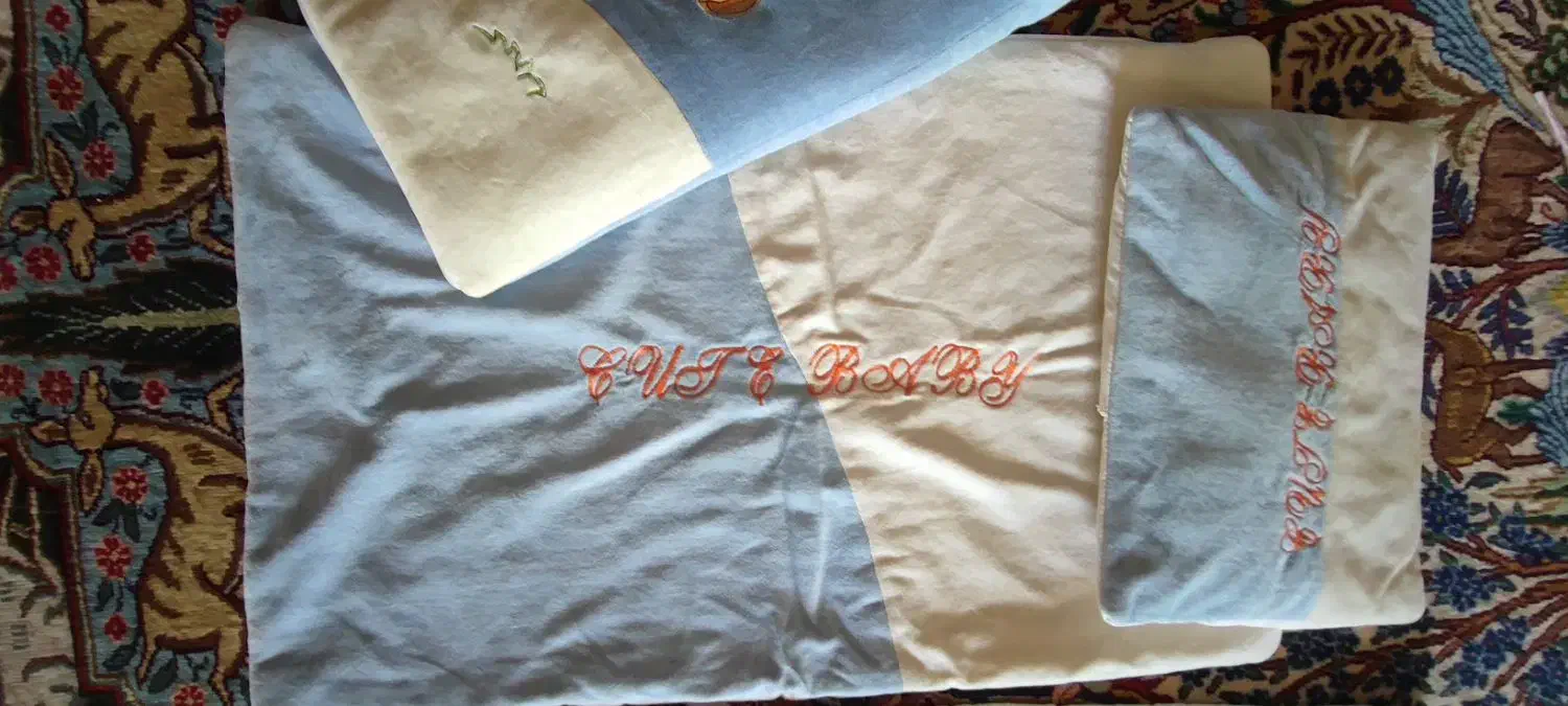 سرویس خواب نوزاد مخمل چهار تیکه|تخت و صندلی بچه|مشهد, آبکوه|دیوار