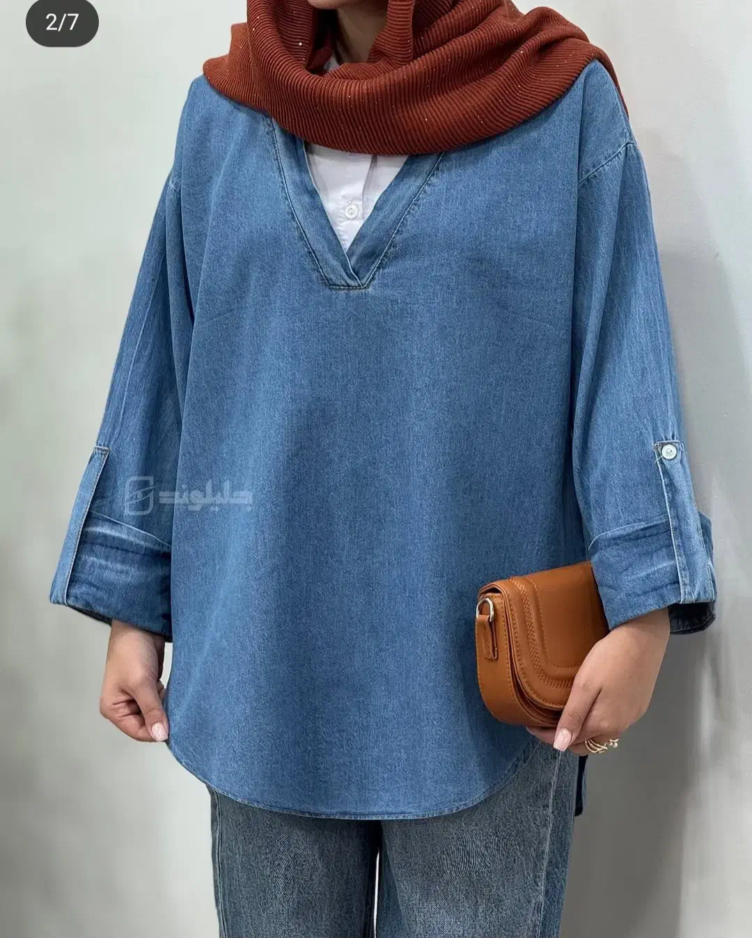 شومیز جین در حد نو|لباس|مشهد, کوی دروی|دیوار