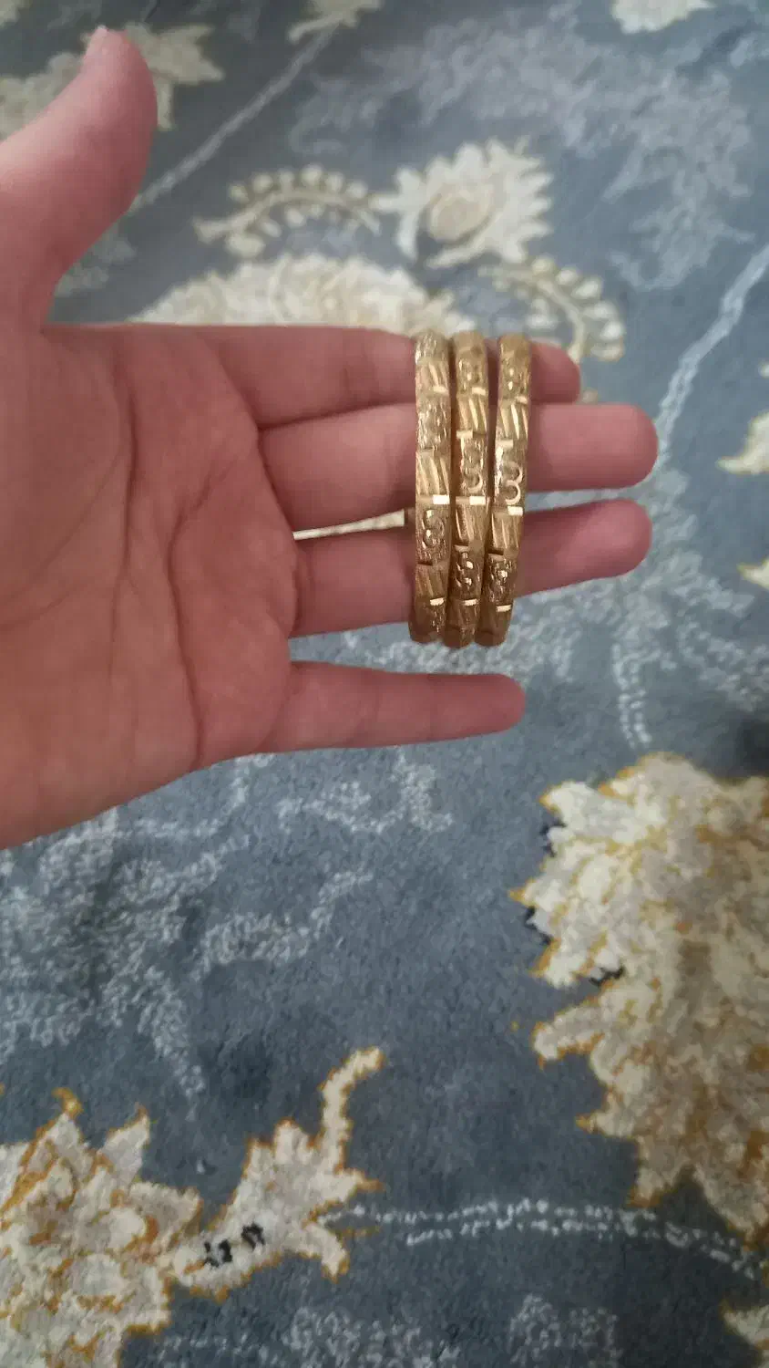 چهار عدد النگو طلاروس نونو سالم اب ‌‌کاری طلا|جواهرات|مشهد, نظام دوست|دیوار