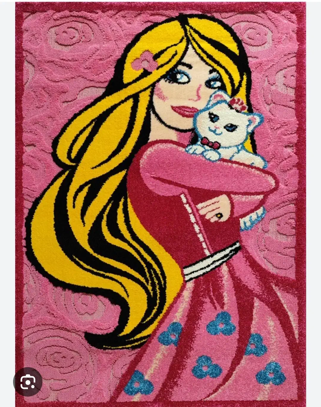 قالی طرح دخترانه در حد نو قیمت 1600|فرش|مرند, |دیوار