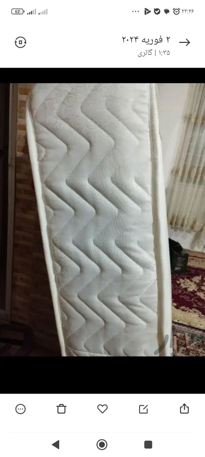 تشک ۲نفره و1نفره هم نوهم درحدنووزیری تخت|تشک تختخواب|زاهدان, |دیوار