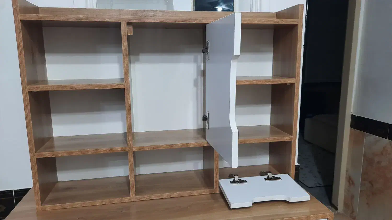 میز آرایشی و کتابخانه مینیمال|تخت و سرویس خواب|شهر بابک, |دیوار