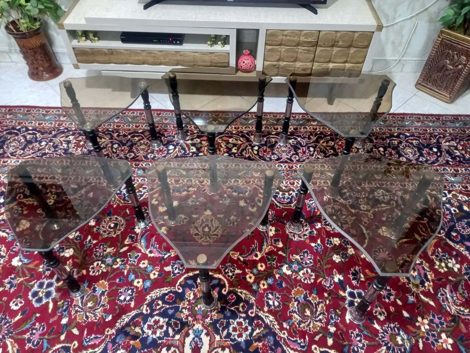 میز عسلی شیشه ای|مبلمان خانگی و میز عسلی|قزوین, |دیوار