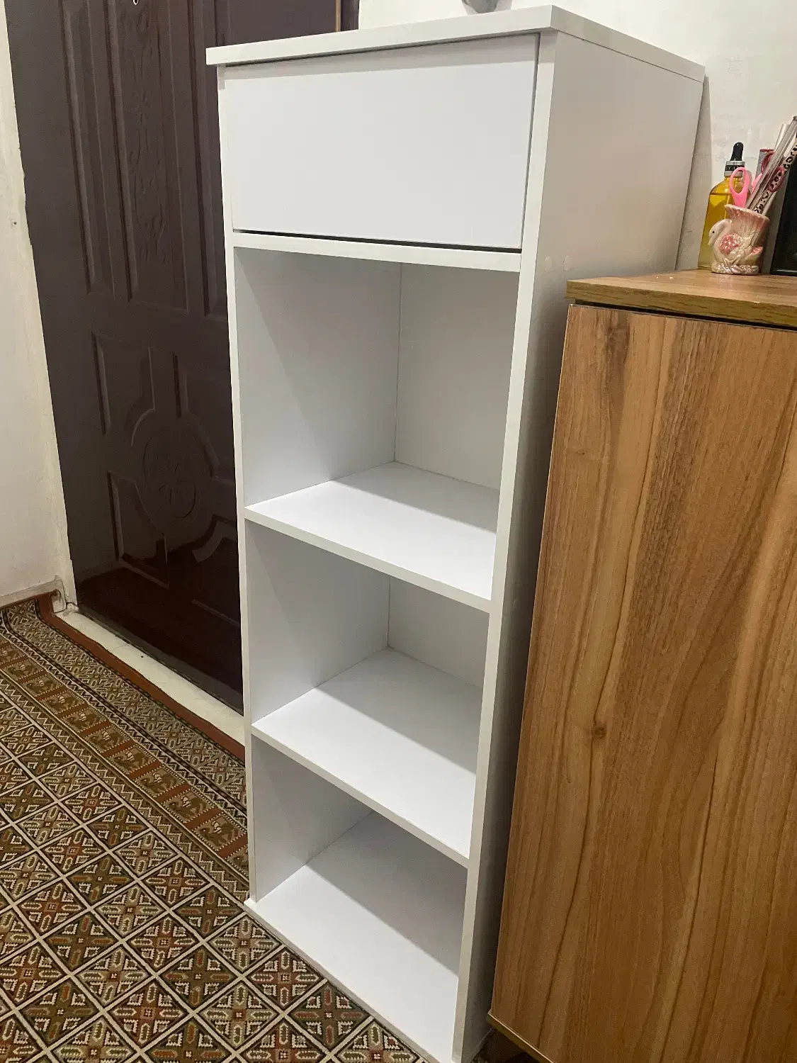 کتابخانه|کتابخانه، شلف، قفسه‌های دیواری|اسلام‌شهر, مطهری|دیوار