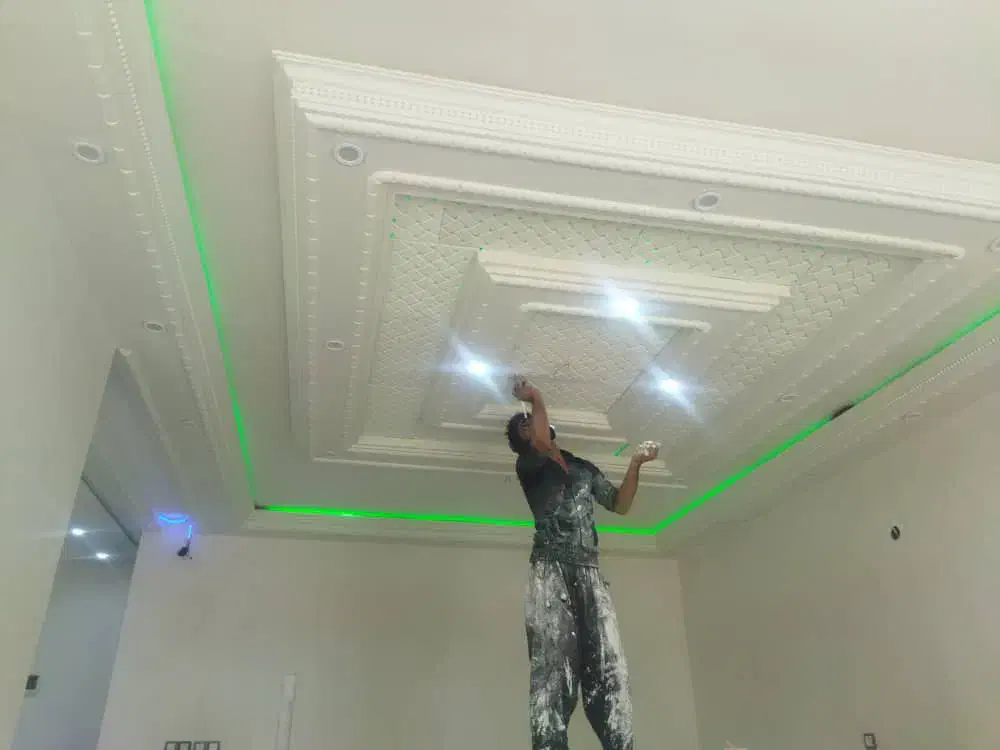 گچ‌کاری حرفه‌ای ساختمان با کیفیت بالا و اجرای دقیق|خدمات پیشه و مهارت|کازرون, |دیوار