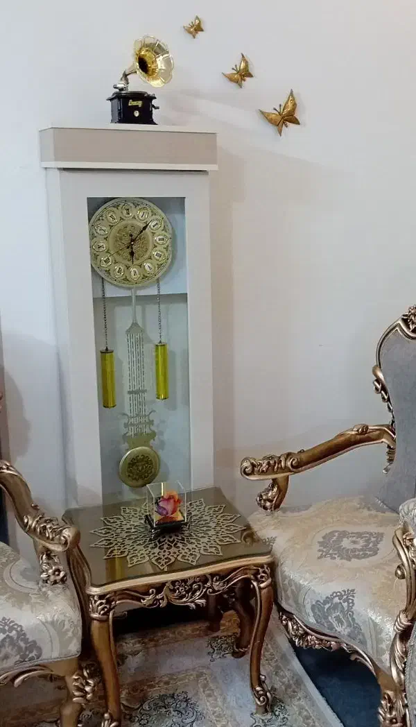 سرویس چوب  /ویترین ،ساعت قدی/ ایستاده، کمد لباس|بوفه، ویترین، کنسول|قم, علی آباد سعدگان|دیوار