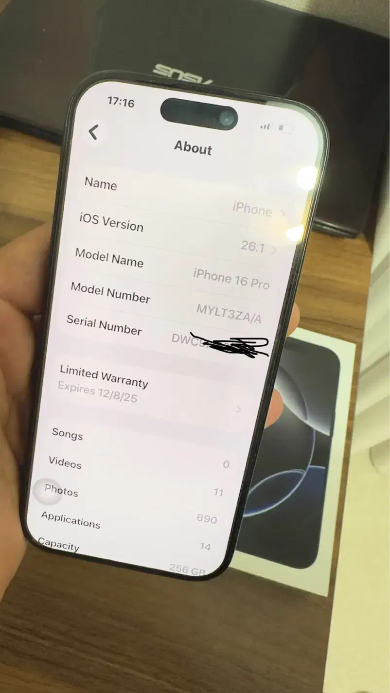 ۱۶پرو/۲۵۶/ZAA/ریجستر شده|موبایل|بندرعباس, |دیوار