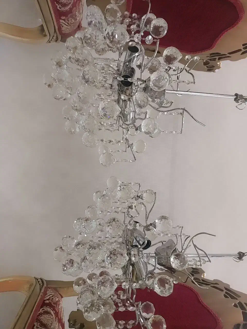 لوستر استیل شاهانه|لوستر و چراغ آویز|اراک, |دیوار