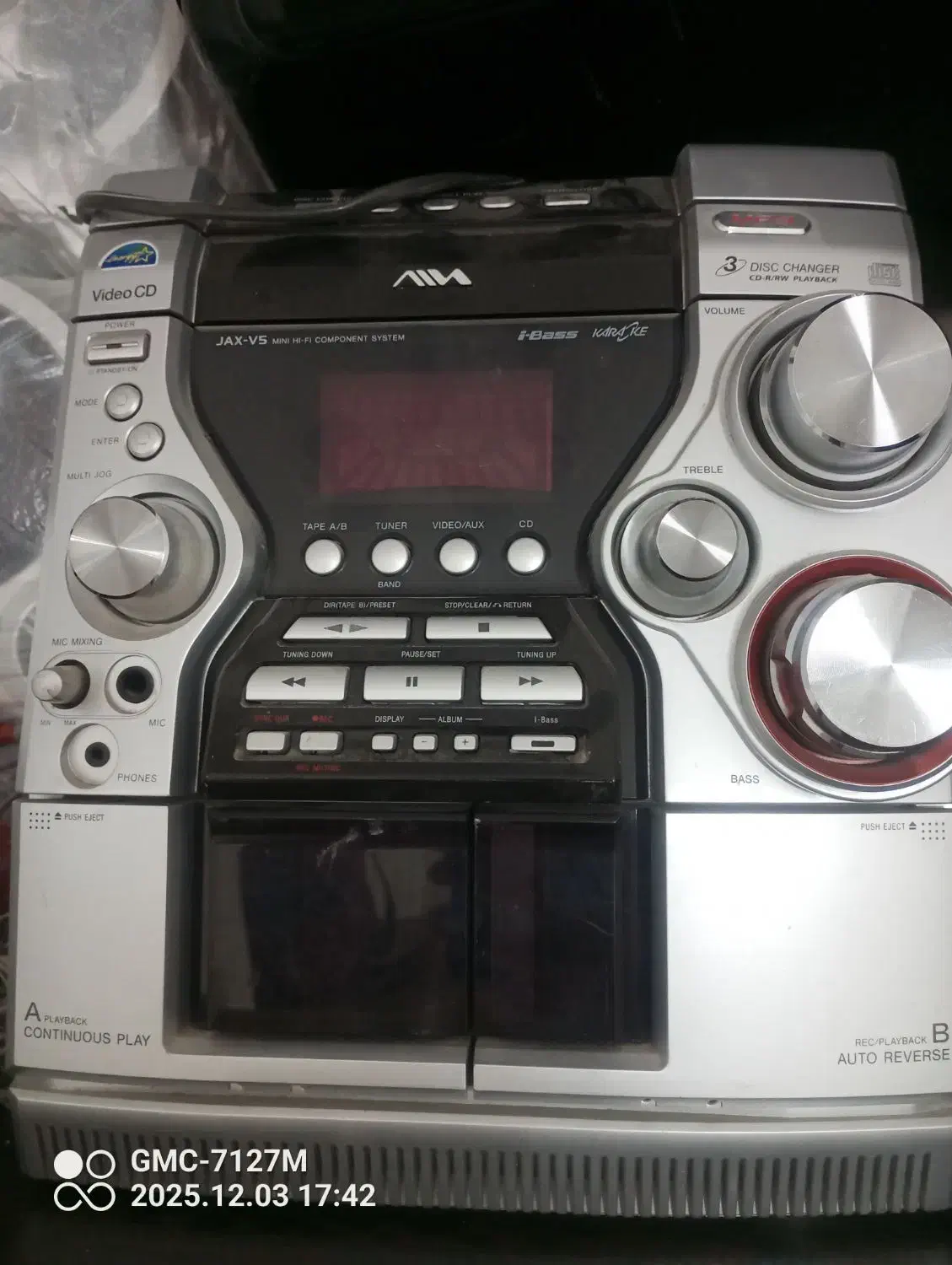 ظبط سه دیسک مارک آیوا سونی|سیستم صوتی خانگی|زرقان, |دیوار