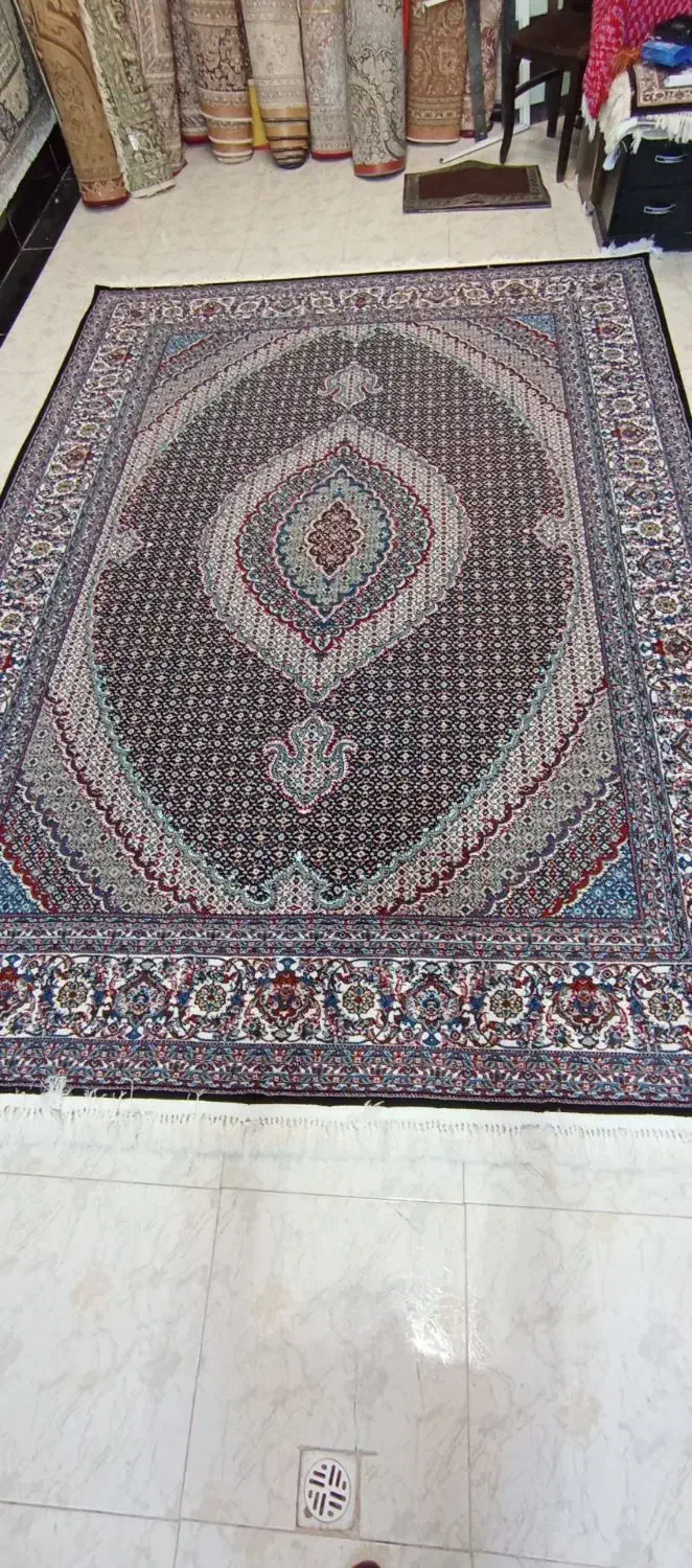 فرش۹متری ریزماهی۷۰۰شانه جفت نو|فرش|اردبیل, |دیوار