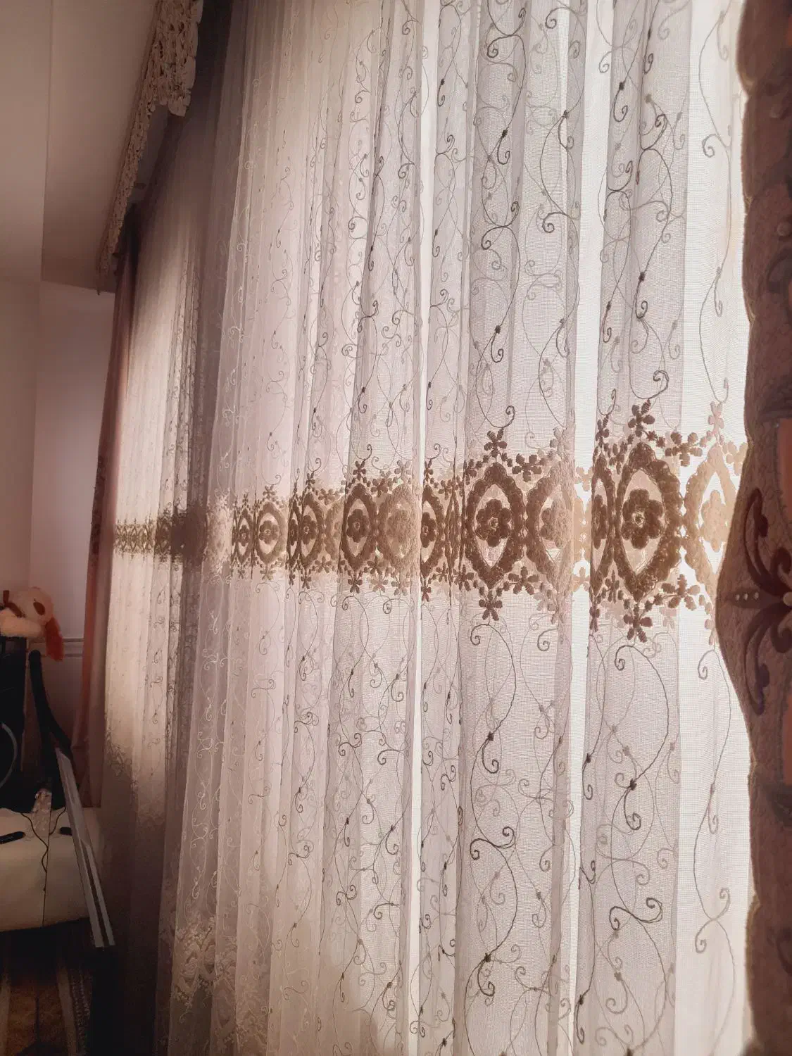 پرده سالم|پرده، رانر، رومیزی|قم, علی آباد سعدگان|دیوار