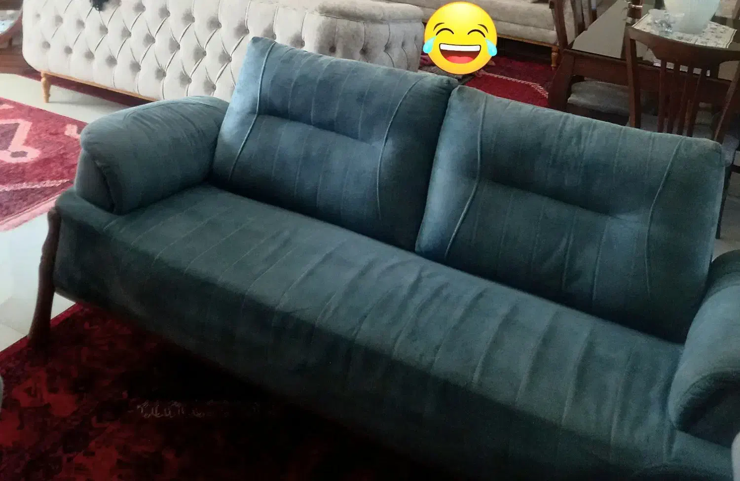 ۲عددمبل.یکی۴نفره۳نفره.میزوسط مشکی بزرگو۳تاکوچیک|مبلمان خانگی و میز عسلی|رامیان, |دیوار