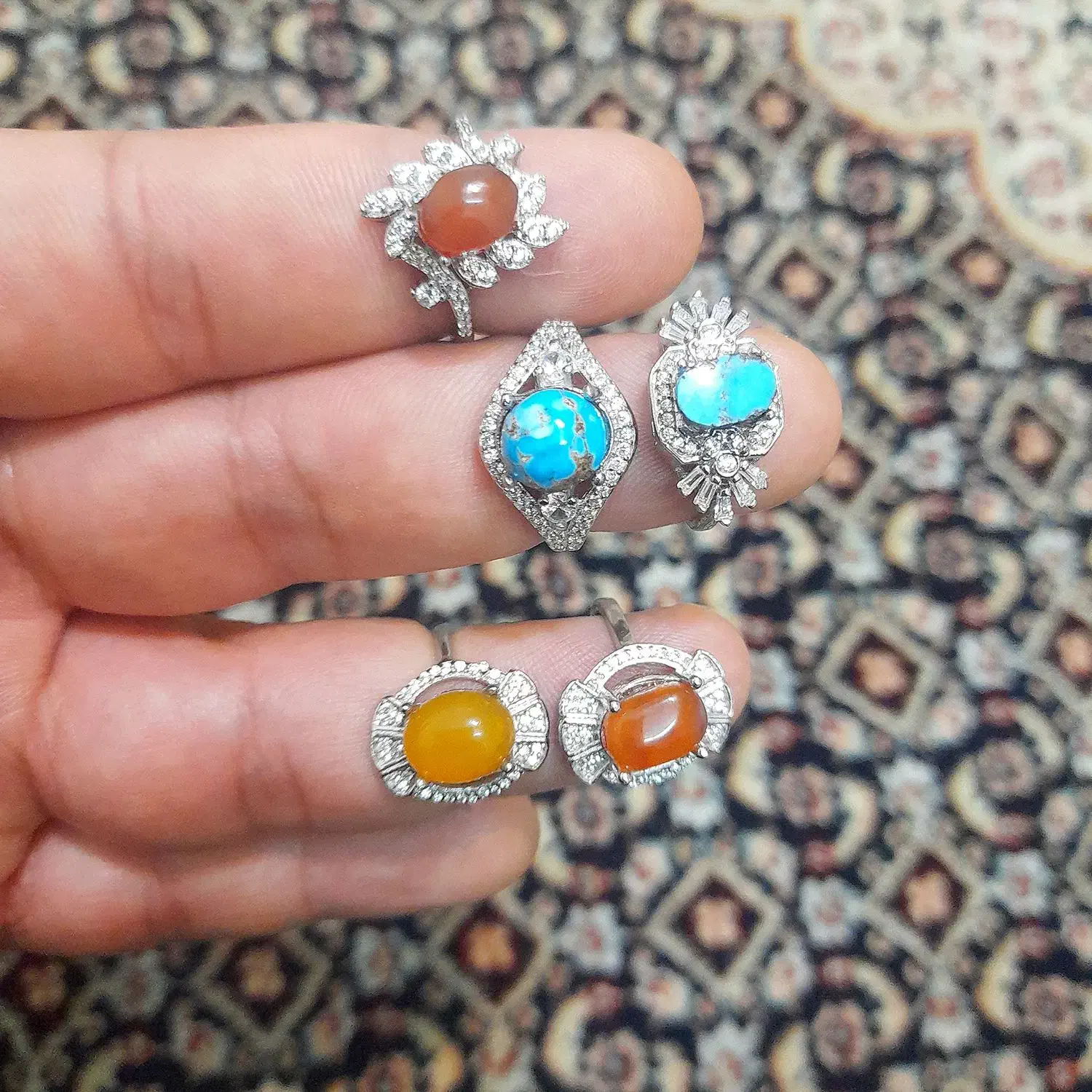 انگشتر نقره زنانه|جواهرات|جم, |دیوار