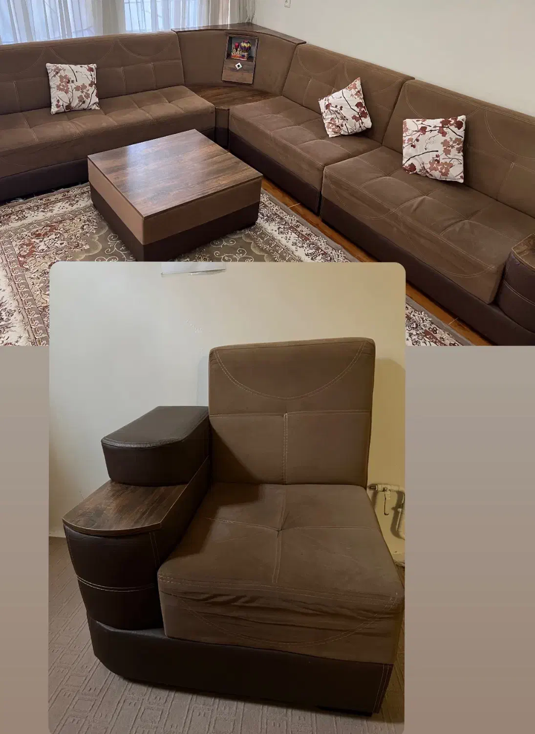 مبل ۹ نفره قیمت ۱۵ میلیون|مبلمان خانگی و میز عسلی|ماکو, |دیوار