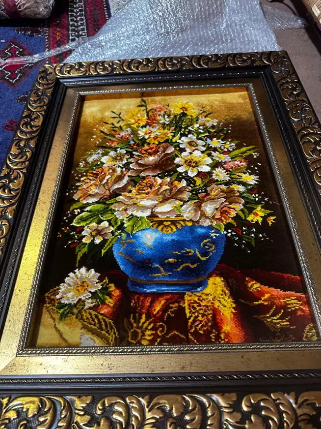 تابلو فرش دست باف ابریشم|تابلو فرش|شیراز, وحدت|دیوار