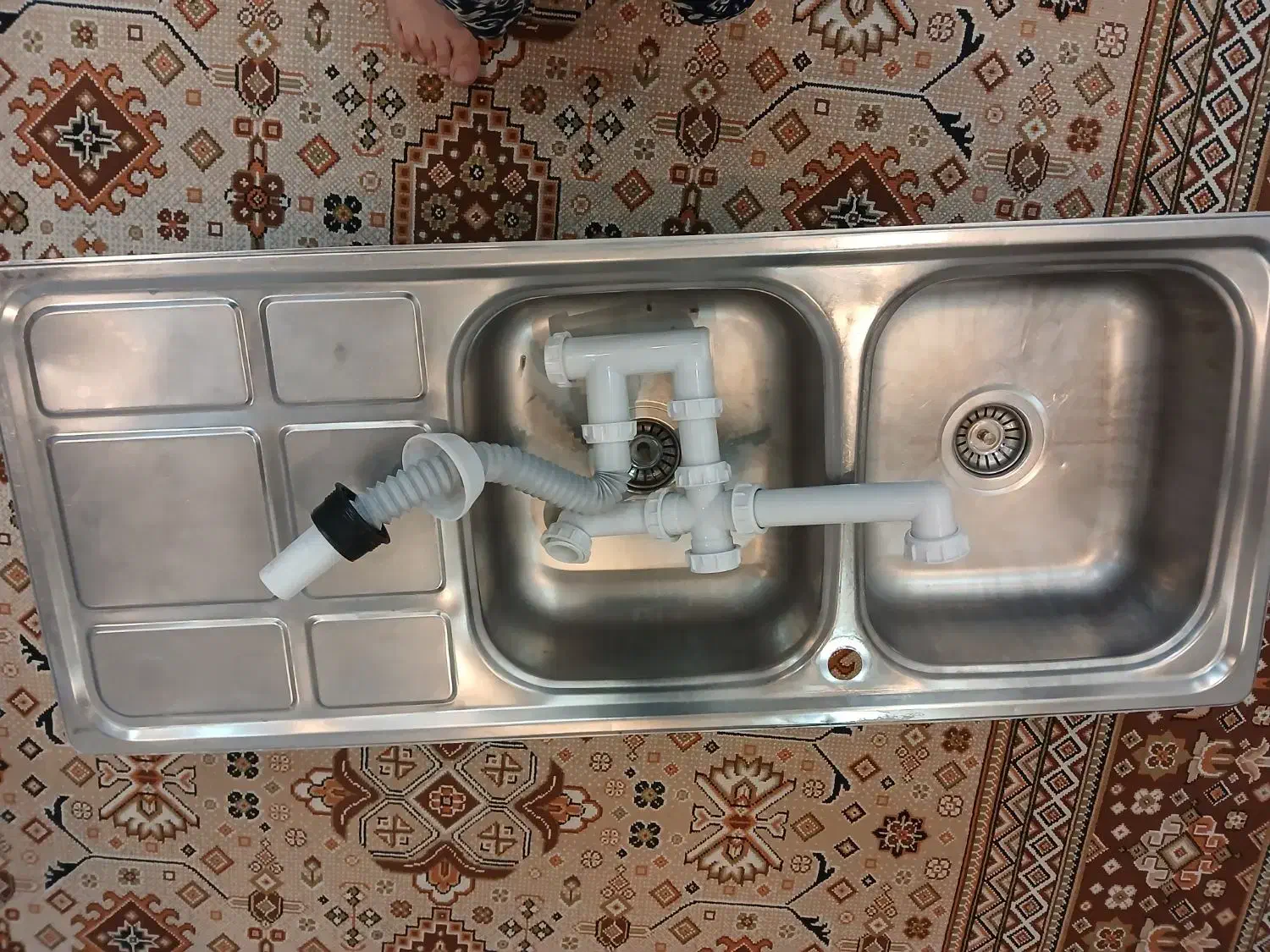 سینک ظرفشویی المای|آب‌چکان و نظم‌دهنده ظروف|مشهد, نوید|دیوار