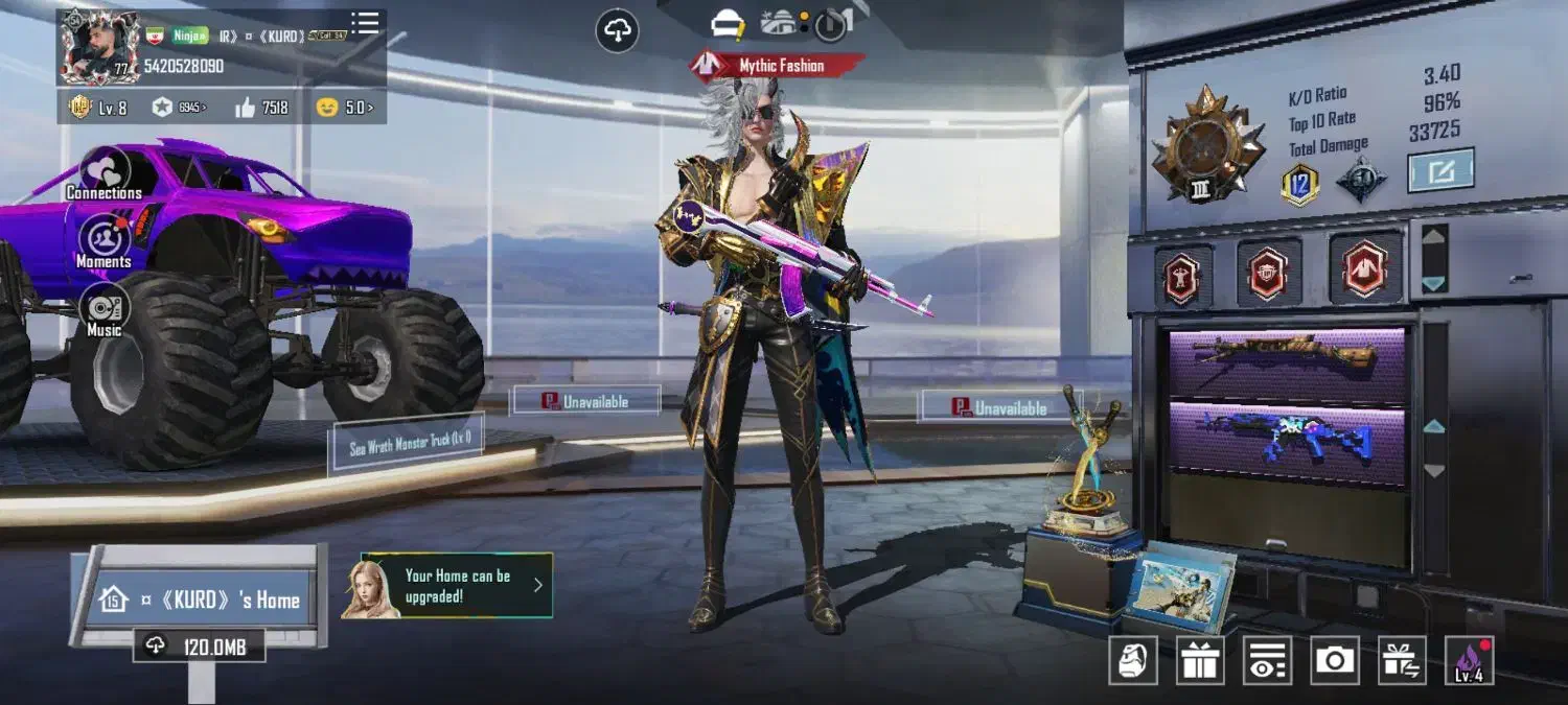 اکانت پابجی لول ۷۷|کنسول، بازی ویدئویی و آنلاین|بوکان, |دیوار