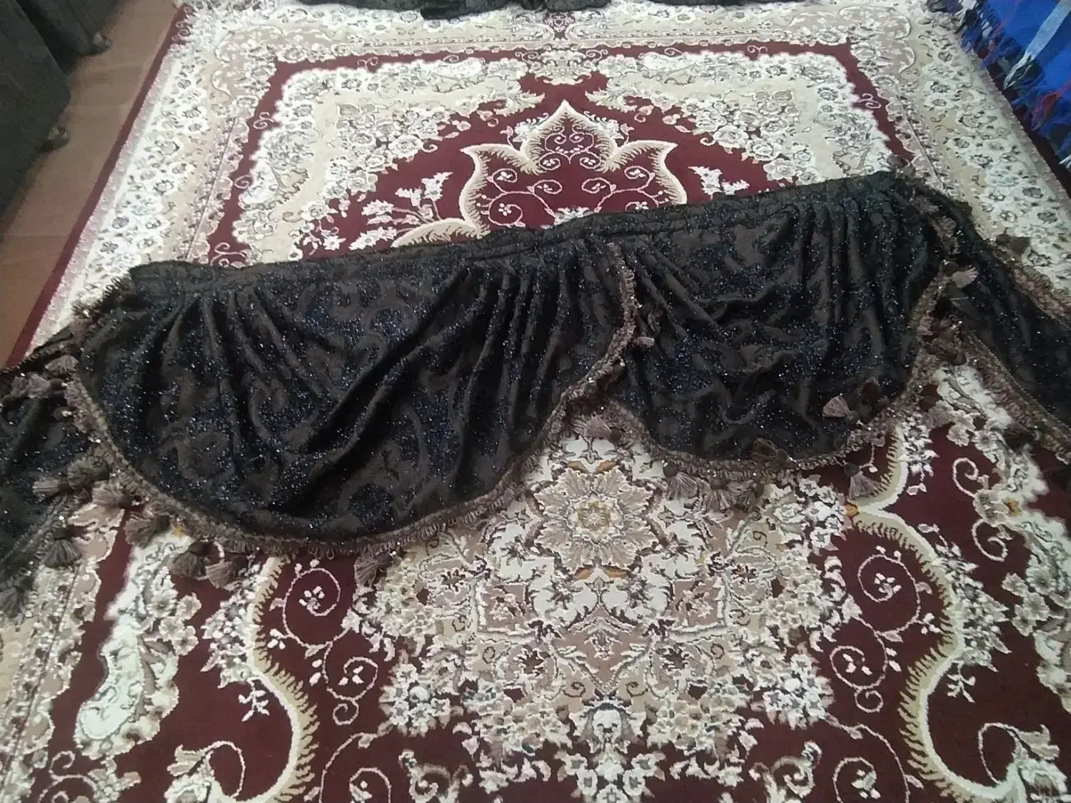 شال پرده دوتا پنجره نو|پرده، رانر، رومیزی|لاهیجان, کوی زمانی|دیوار