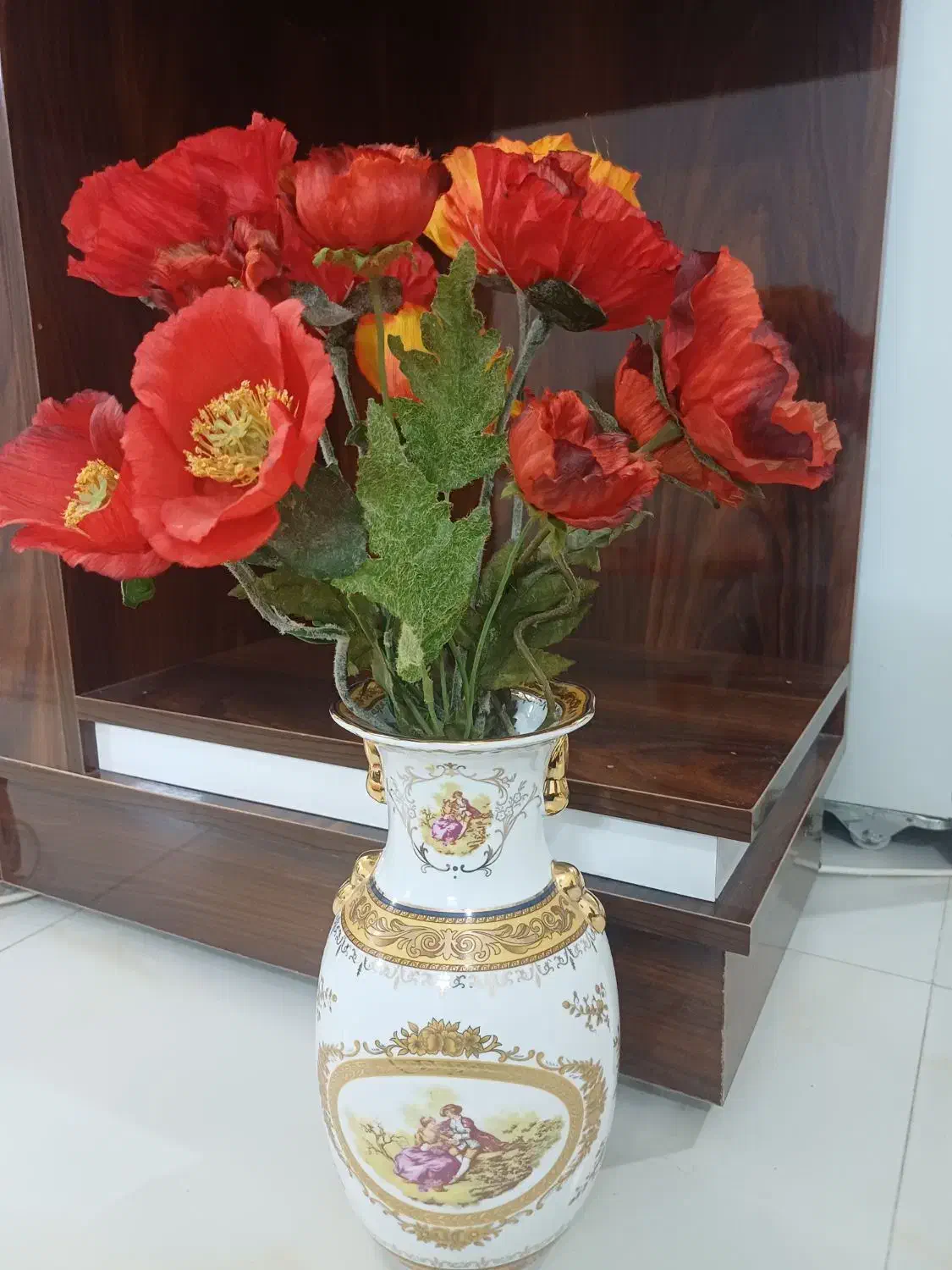 ۱۳شاخه گل شقایق|گل مصنوعی|بروجرد, |دیوار