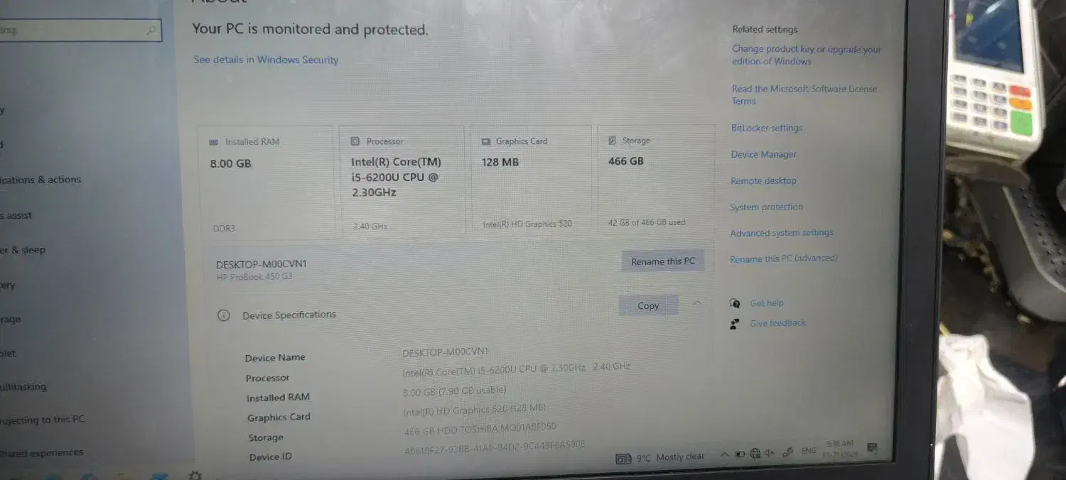 لب تاپHPمدلproBook450G3|رایانه همراه|مشهد, کوشش|دیوار