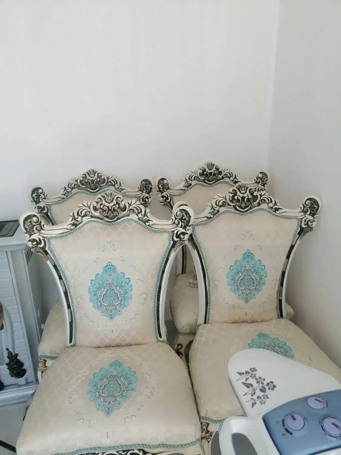 مبل استیل 7نفره با صندلی 4نفره میز عسلی|مبلمان خانگی و میز عسلی|گلستان (تهران), |دیوار