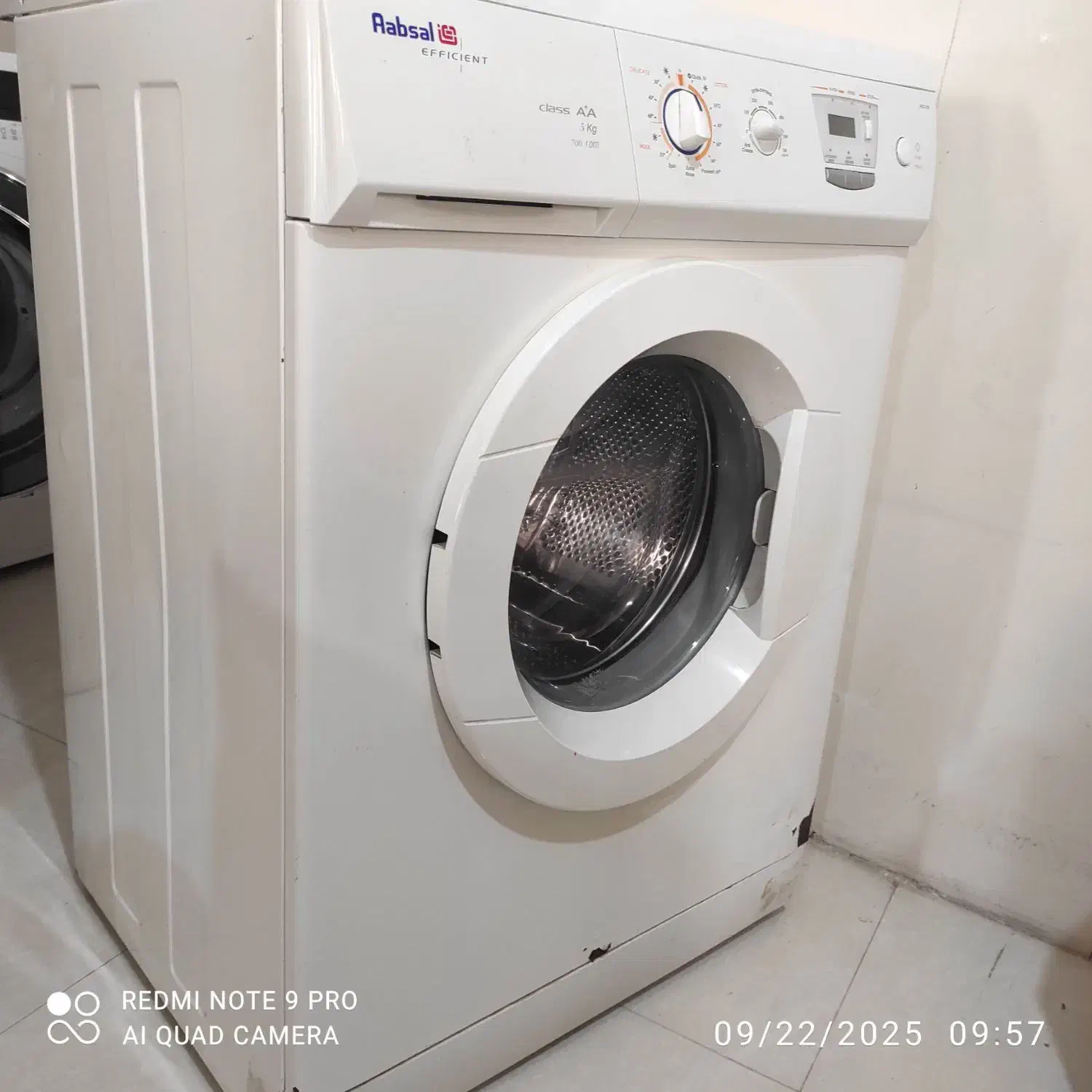 لباسشویی 5 کیلویی ابسال|ماشین لباسشویی و خشککن لباس|کاشمر, |دیوار