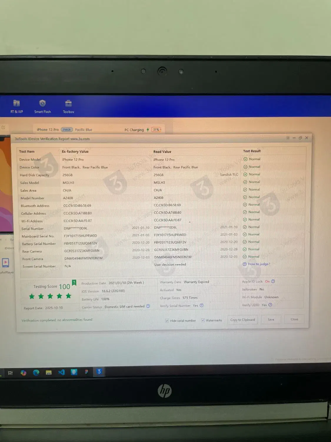 Iphone 12 pro باطری 100|موبایل|مشهد, طبرسی شمالی|دیوار
