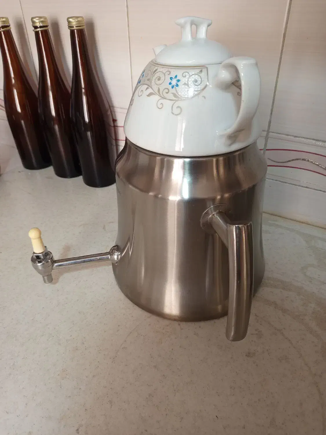 سماور روگازی یا کتری قوری|قوری، کتری، قهوه‌ساز دستی|محمدشهر, همایون ویلا|دیوار