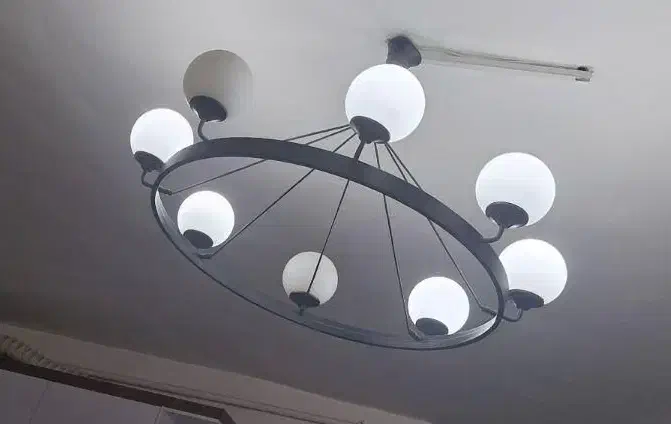 لوستر بدنه مشکی|لوستر و چراغ آویز|قزوین, |دیوار