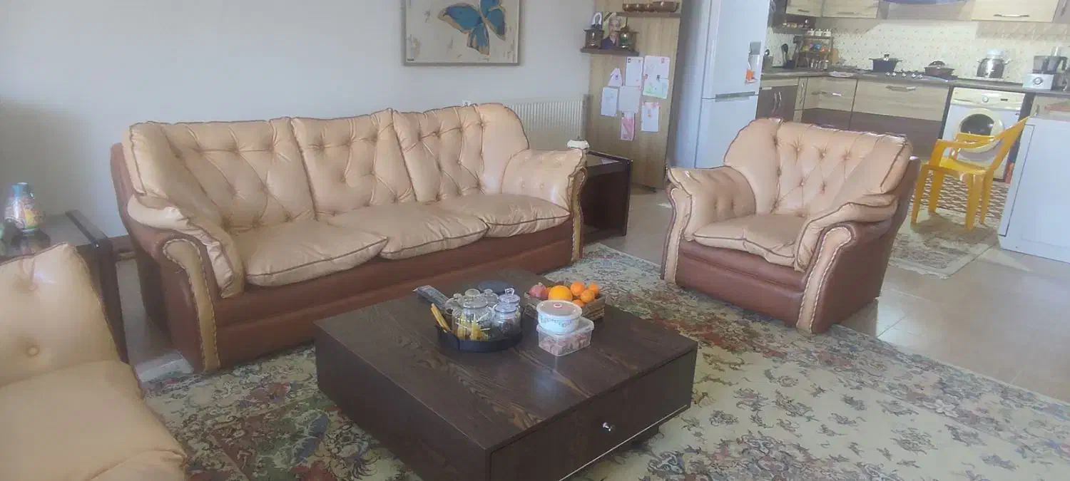 مبل چرم|مبلمان خانگی و میز عسلی|علی‌آباد کتول, |دیوار